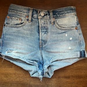 Levi denim shorts